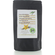 Burbono vanilės pupelės (25 vnt., 10-11 cm, pakuotė) Aukščiausia gurmaniška kokybė - A klasės, 100 % natūralios iš Madagaskaro