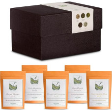 Tea Gift Box for Tea Lovers - Extraordinary Loose Leaf Teas - Gifts Tea Box - Gift Set Gift Basket Tea Tea Box Loose Tea Herbal Tea Loose Tea Gift Ideas Tea Mix Gift Tea