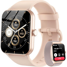 Blackview Smartwatch für Herren und Damen, Anrufe tätigen und beantworten, 1,85 Zoll (3,5 cm), intelligente Fitnessuhr, Herzfrequenzmesser, Schlafüberwachung, Taschenrechner für Android iOS