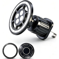 Handyhalterung Auto Lüftung, Magnet Handyhalterung Auto Magnetische für iPhone 17 16 16 15 14 13 12 Serie, für Galaxy S25 S24 S23, 360 Drehbar, Extra Starker Magnet