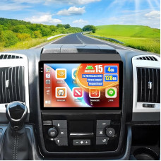 OiLiehu 4G + 128G Android CarPlay Android automobilinis radijas Fiat Ducato 2010/Citroen Jumper/Peugeot Boxer automobiliniam radijui su 9 colių ekranu su EQ/Bluetooth/SWC/FM/RDS/WiFi/GPS/ galinio vaizdo kamera