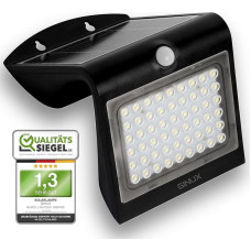Solar Lights for Outdoor Use with Motion Sensor - Solar Wall Light Outdoor with Super Bright LEDs and PIR Sensor, Solar LED Spotlight for Wall and Garden (40 W Black)