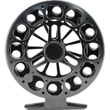 Angelrolle aus Metall mit rutschfestem Griff und verstellbaren Bremssystemen für Baitcasting und Meeresschleppfliegen