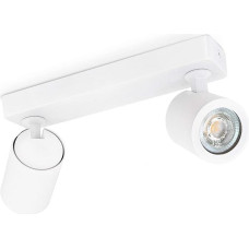 linovum TENJO TENJO lubų šviestuvų rinkinys iš 2 baltų šviestuvų su GU10 LED lemputėmis Šiltai balta 2 W - taškinis šviestuvas su 2 lemputėmis, pasukamas ir pasukamas 230 V