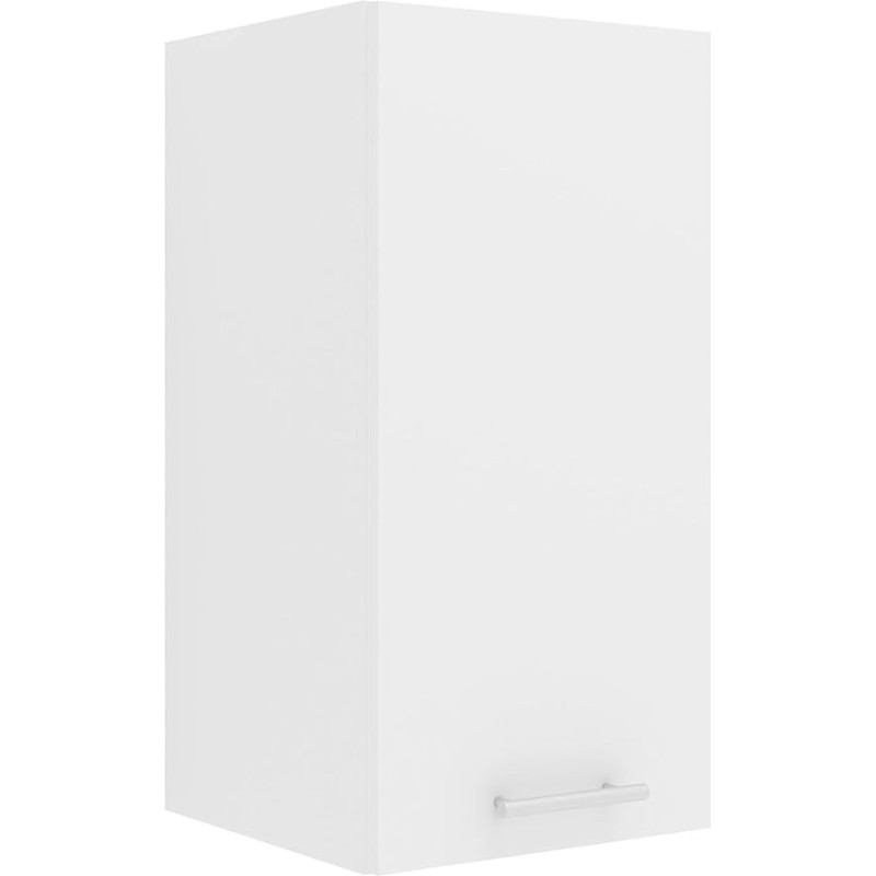 VCM Esilo Kitchen Cabinet Width 30 cm Wooden Door Wall Cupboard Kitchen Furniture White