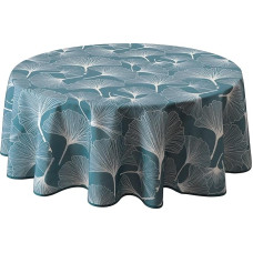 Le linge de Jules Biloba dėmėms atspari staltiesė Apvali mėlyna 160 cm