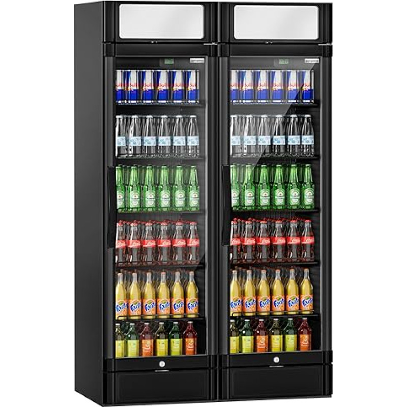 GGM Gastro | GK374UES#SET2 | (2 vnt.) Gėrimų šaldytuvas - 694 litrų - su reklaminiu ekranu