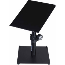QUIK LOK - MST/001 Daugiafunkcinis plieninis stalinis stovas, viršutinė plokštė 25 x 29 cm, pasukama 0°-90°, pagrindas 25 x 30 cm, reguliuojamas aukštis 29-37 cm, juodas