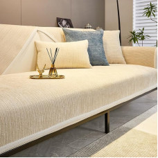Lustige, flauschige Couchbezüge für Sofa, einfach gestreift, Chenille, kratzfester Couchbezug, waschbarer Couchschutz für Haustiere, rutschfester Sofa-Schonbezug, solide strukturierte Couchbezüge,