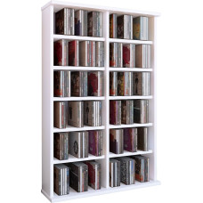 VCM Ronul lentynos spintelė DVD CD Rack Media Cabinet Storage Medinės lentynos stovas Lentynos baldai 6 spalvų