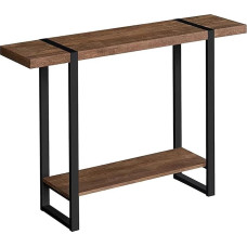 Konsolentische aus Massivholz, Konsolentisch Schmal, Flurtisch, Tische Hinter Dem Sofa mit Regalen, für Flur, Wohnzimmer (120 * 25 * 80cm/47 * 10 * 31in)
