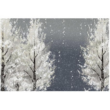 Medžiaginės paklodės, skalbiamos paklodės valgomojo stalui, 6 vnt., Winterwaldelksnow