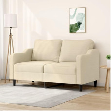 Dvivietė sofa Dvigulė sofa Sofa Lounge Sofa Relax Sofa Svečių sofa Loveseat Sofa Minkšta sofa gyvenamajam kambariui Miegamasis Svečių kambarys Kreminis 140 cm audinys