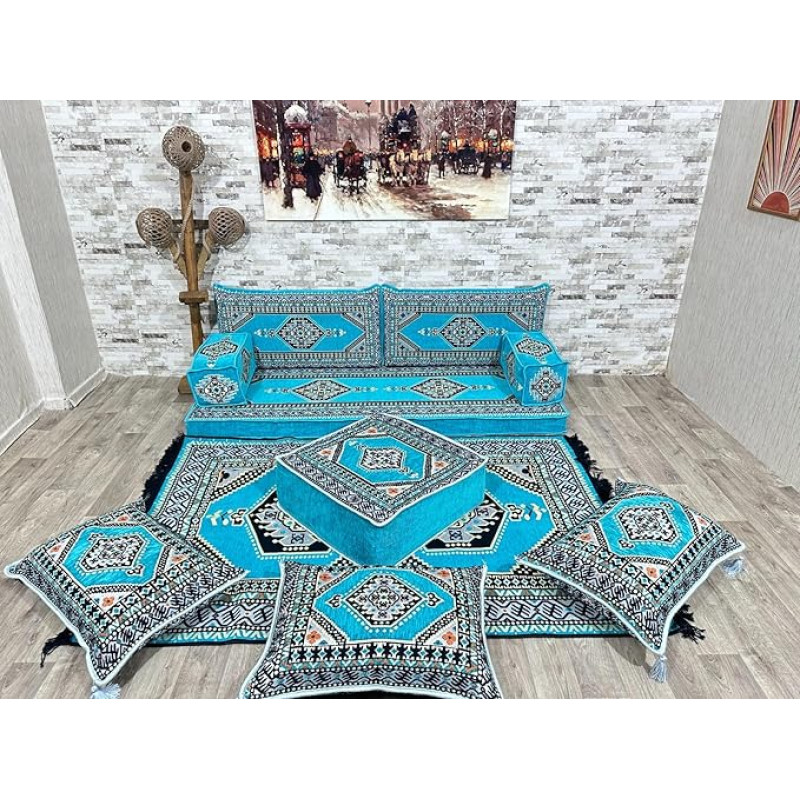 Rytietiška sėdimoji zona, Sark Kösesi, Arabų sėdimoji pagalvėlė, Sofa iš padėklų, Sėdimoji pagalvėlė, Maroko sofa, Rytietiška sofa