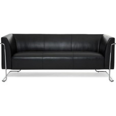 hjh OFFICE Curacao Lounge Sofa Faux Leather Black