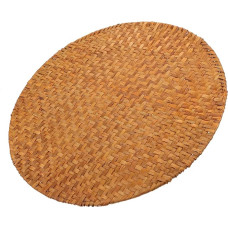 SOLUSTRE Tischset Aus Handwerk Dekorative Tischmatte Wärmeisolierte Geschirrmatte Für Haushalt Esstischmatte Natürlich Und Langlebig