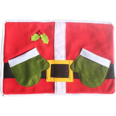 Alipis Weihnachtliches Platzset aus Hochwertigem Material Tischset mit Weihnachtsmotiv Geschirruntersetzer für Küche und Esszimmer Zufällige Farbe