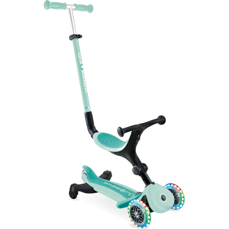 Globber Go Up Active Beleuchtung, 360 Grad, Evolutionärer Roller mit Sitz und Lichtern für Kleinkinder ab 15 Monaten