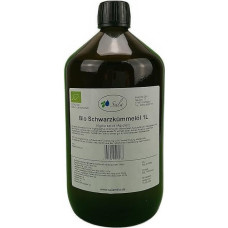 Sala Juodųjų kmynų aliejus šalto spaudimo, ekologiškas, 1000 ml (1 litro talpos stiklinis butelis)