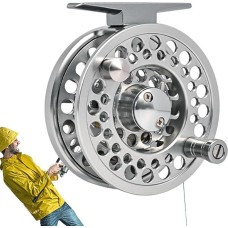 Angelrolle zum Fliegenfischen - leichte Baitcast-Rolle - Aluminiumlegierung, Angelwerkzeug, Ausrüstung für Süß- und Salzwasser