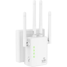 WiFi Extender Signal Booster Up to 5000 sq.ft and 50 Devices, Long Range Amplifier and Ethernet Port, Access Point, 1 Button Setup, Alexa Compatible