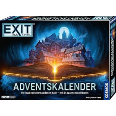 KOSMOS 681951 EXIT The Game Advent Calendar: The Hunt for the Golden Book, 24 Exciting Puzzles from 10 Years, Amazon Exclusive, Escape Room Game Before Christmas