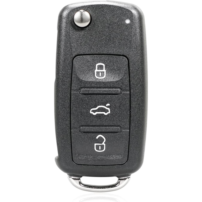 Unifizz VW Beetle Caddy Jetta 2011-2013 m. pakaitinis nuotolinio valdymo rakto korpuso dangtelis 3 mygtukų juodas 5K0-837-202
