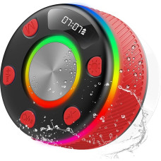 Dbasne Bluetooth Shower Speaker, Portable Bluetooth Speaker Wireless with Time Display
