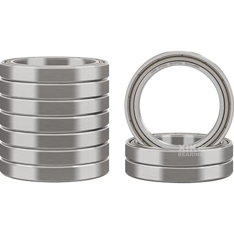 XiKe 10 x 6705ZZ 25 x 32 x 4 mm rutuliniai guoliai, guoliavietės plienas ir metalinis dvigubas sandariklis (2Z), iš anksto sutepti.