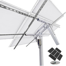ECO-WORTHY Solar Tracker Solar Tracker Dual Axis Solar Panel Mount 40% More Power for Roof, Balcony, Garden, Home