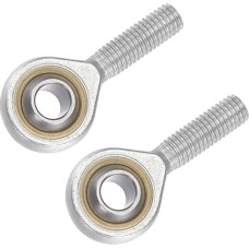 METALLIXITY SA10TK POSA10 Gelenklager (10mm Bohrung M10x1,5 Rechtsgewinde) 2 Stück, #45 Stahl Vorgeschmierte Lagergelenke Rod Ends
