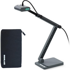 OKIOCAM S2 Pro 4K USB vizualizatorius su OKIOPoint AI sekimo 12 MP dokumentų kamera mokymui su LED šviesa, skirta PC/Mac/Chromebook, su krepšiu ir C tipo adapteriu
