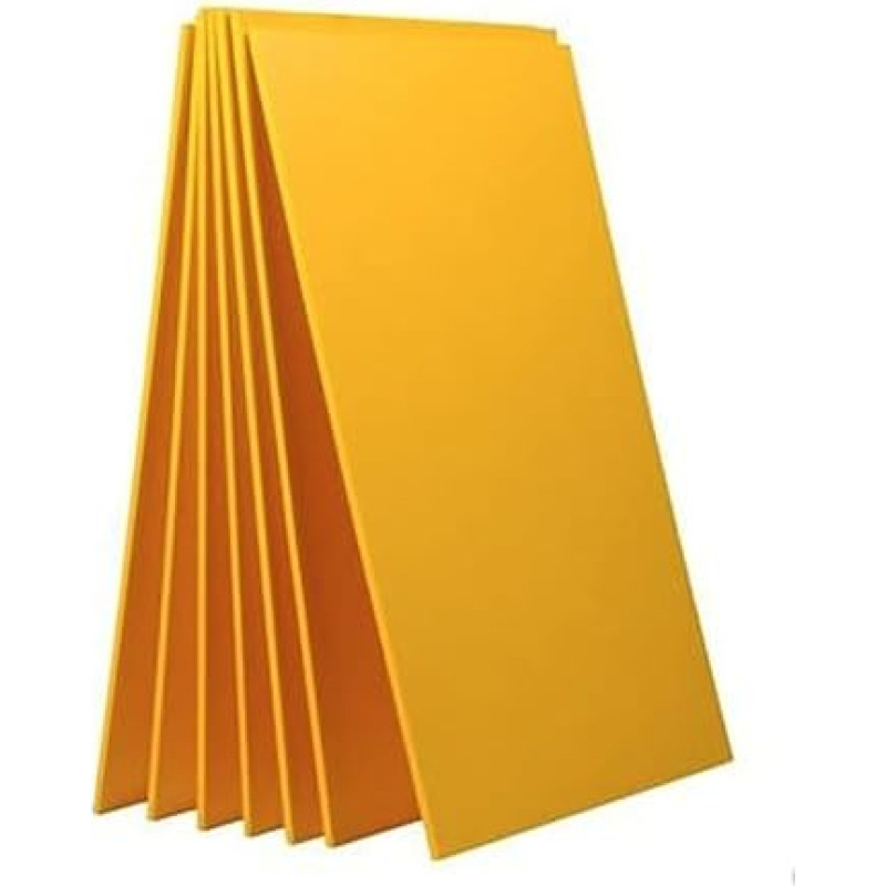 Gelbe Schaumstoff-Postertafel - 7er-Pack, 7,8 x 11,8 Zoll große PVC-Schaumstoffplatten for Klassenzimmer, Bastelprojekte und Präsentationen(200x300x3mm)