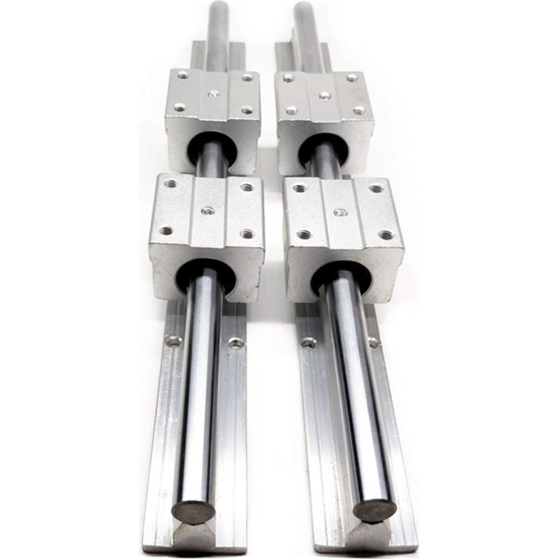 Profesionalus linijinis valdymas, 2 Stück SBR12/SBR16/SBR20, ilgis 250 mm - 1600 mm + 4 Stück SBR12UU/SBR16UU/SBR20UU, linijinės plokštelės CNC įrenginiams(Sbr12uu,300mm)