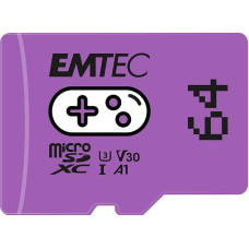 Emtec Gaming ECMSDM64GXCU3G MicroSD kortelė 64 GB rašymo greitis 95 MB/s skaitymo greitis 100 MB/s violetinė