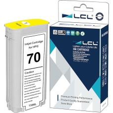 LCL suderinama rašalo kasetė 70 C9454A 135ML didelio našumo (geltona), skirta HP Designjet Z2100 Z3100 Z3100PS Z3200 Z3200PS Z3200PS Z5200 Z5400