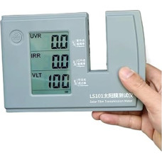 Solarfolientester LS101 20 mm Fenstertönungsmessgerät Dickenmessung Einfache Bedienung UV 365 nm und IR 940 nm VLT-Stick