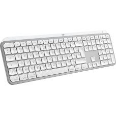 Logitech MX Keys S for Mac, Wireless Keyboard, Flowing, Precise Typing Like on a Laptop, Rechargeable Bluetooth USB C for MacBook Pro, MacBook Air, iMac, iPad - Light Grey - QWERTY