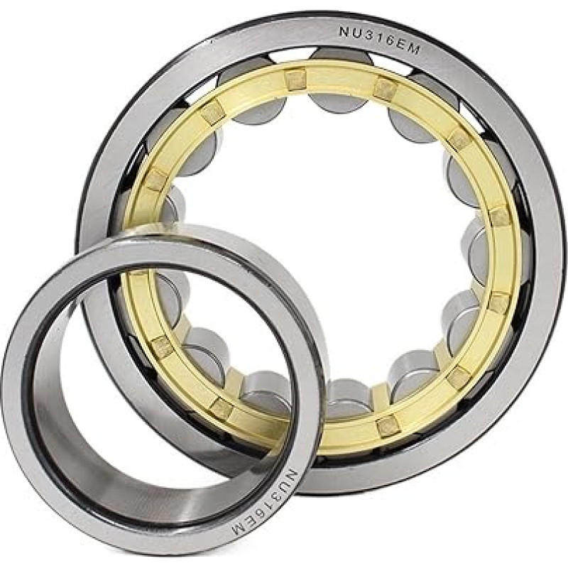 Bimetalinio sandariklio skydas Micro Deep Groove guolis 1vnt NU304 20X52X15mm cilindrinis ritininis guolis