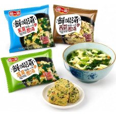 Instant-Ei-Tropfen-Suppe Mit 3 Geschmacksrichtungen (Spinat-Pilz-Algen), 8-g-Packung – Schnell Zubereitete, Einfache Mahlzeit, Praktische Suppenwürfel For Büro, Camping