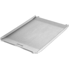 BURNHARD Plancha nerūdijančio plieno grilio plokštė, skirta Jones dujiniam griliui, 3 mm storio, su keptuvės funkcija, galima plauti indaplovėje, idealiai tinka žuviai, mėsainiams, kiaušiniams ir garnyrams - 18,9 cm x 29,2 cm x 1,5 cm