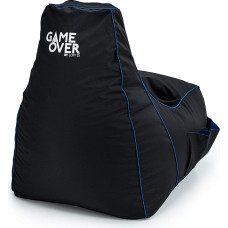 Game Over Video Gaming Bean Bag Gaming Chair | Indoor Living Room | Side Pockets for Controller Headset, Holder | Ergonomic Design for Dedicated Gamers