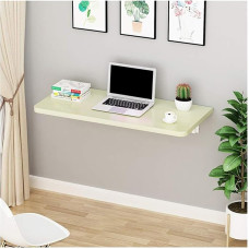 Klapptisch zur Wandmontage, platzsparender Schreibtisch mit Zubehör, 50 x 50 cm, vielseitiges Hängeregal für Heimbüro und kompakte Räume