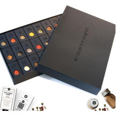 MEIN GENUSS Spice Advent Calendar 2026, Calendar with 24 Herbs and Spice Mixes, Includes 24 Recipes, Gift for Gourmets and Hobby Chefs