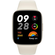 „Xiaomi Redmi Watch 3“, balta, AMOLED ekranas, 1,75 colio, skambučiai per „Bluetooth“, 12 dienų baterijos veikimo laikas, sveikatos stebėjimas, prancūziška versija