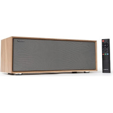 „VULKKANO T50 ARC“ aktyvusis garsiakalbis, 50 W galia, 4 dvigubo vamzdžio žemų dažnių garsiakalbiai, HDMI ARC, „Bluetooth“ 5.0, RCA, AUX, USB, garsiakalbis, skirtas televizoriui, ant stalo arba lentynos