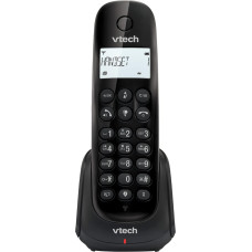 „VTech“ CS1450 DECT bevielis telefonas su automatiniu atsakikliu, skambučių blokavimo funkcija naudojant laisvų rankų įrangą, skambinančiojo atpažinimo ir skambučių valdymo funkcijomis, apšviestu ekranu, „ECO Modu“ režimu, trukdžių blokavimo funkcija, juo
