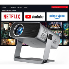 Išmanusis mini projektorius, palaikantis 4K raišką, suderinamas su „Netflix“ ir „Dolby Audio“, „XuanPad“ 30 000 liumenų projektorius su TOF automatiniu fokusavimu ir trapezoidės korekcija, „Wi-Fi 6“ ir „Bluetooth“, 210° namų kino / lauko baltas projektori