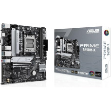 ASUS Prime B650M-K pagrindinė plokštė su AMD AM5 lizdu | Ryzen 7000, Micro-ATX, DDR5 atmintis, PCIe 5.0, „BIOS Flashback“, USB 3.2 Gen 2, „Aura Sync“