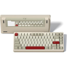 SK75 75% Aluminium Mechanical Keyboard, 3 Modes, Hot Swappable, Beige | Gaming Keyboard, RGB, Wireless, Pre-lubed POM Switches,BT5.0/2.4G/USB-C